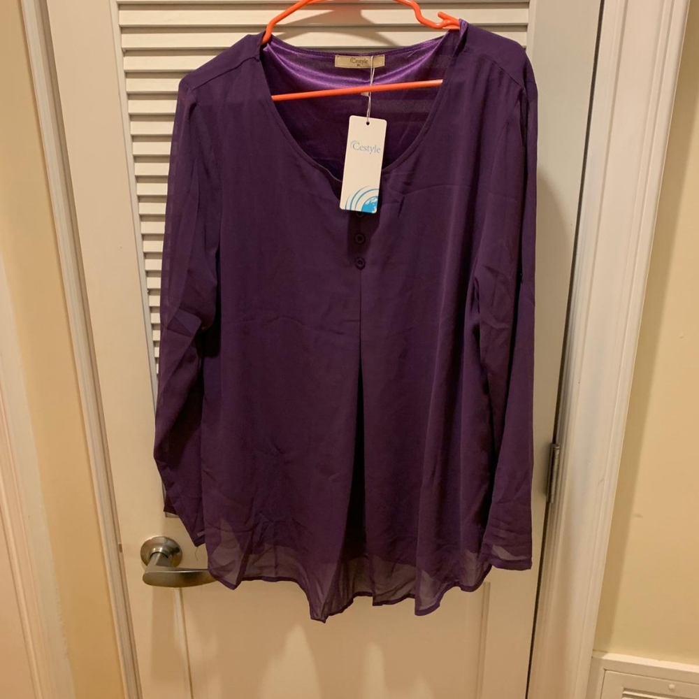 Purple blouse